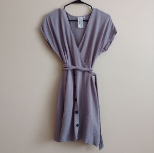 Sadie & Sage Gray Button Dress